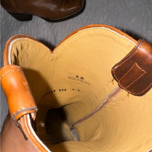 Brown Leather Cowboy Boots - Picture 4 of 5